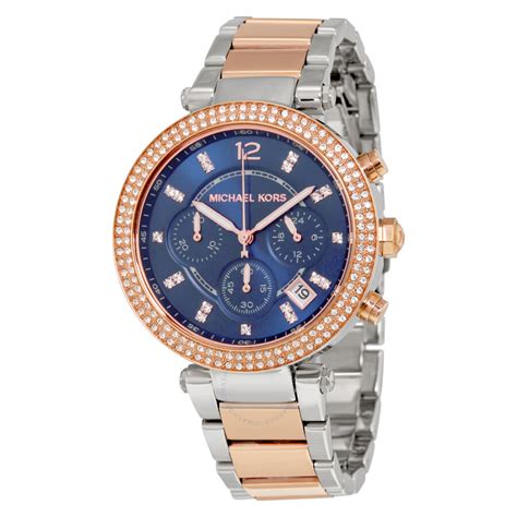 michael kors mk6141 parker chronograph two tone ladies watch|Michael Kors Women's MK6141 .